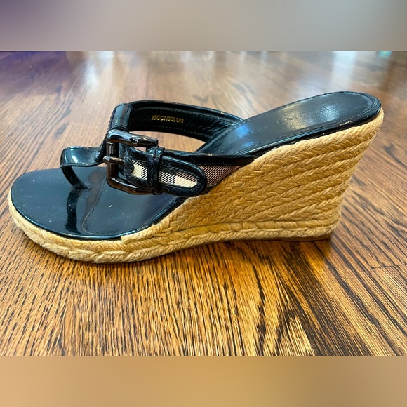 Burberry Shoes - Burberry Wedge Vintage Novacek Sandal